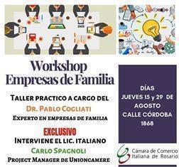 Alla CCI di Rosario due workshop sulle “imprese di famiglia”