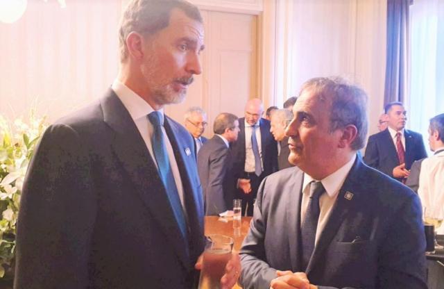 A Montevideo il Sottosegretario Merlo incontra il Re di Spagna Filippo VI