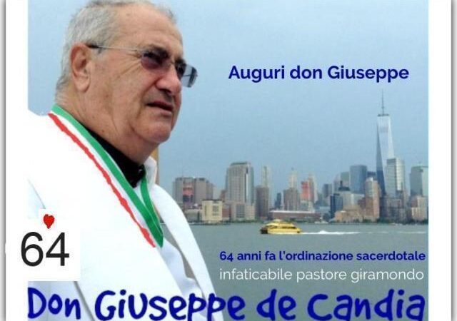 Uno splendido traguardo per Don Giuseppe De Candia: Sessantaquattro anni di sacerdozio