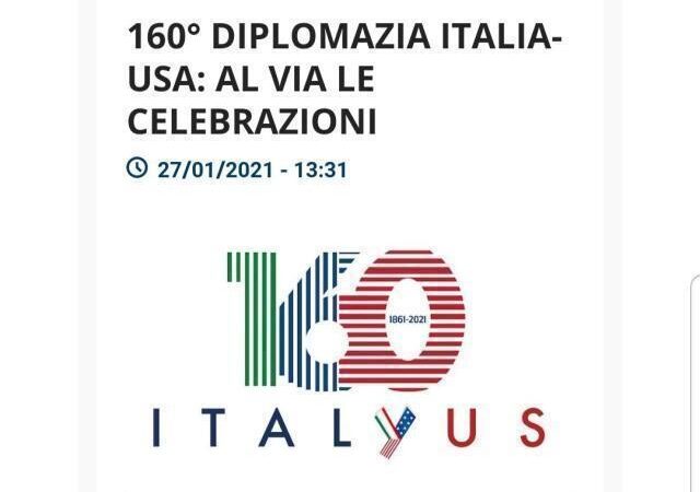 160° Diplomazia Italia-Usa : al via le celebrazioni