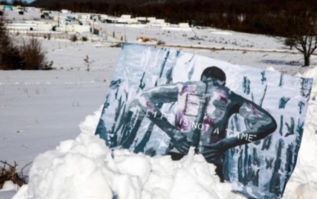 Rotta balcanica:la street artist Laika in Bosnia a sostegno dei migranti