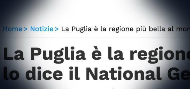 I Love Puglia – La Regione più bella del mondo (parola della National Geographic)