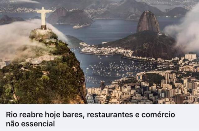 Com os protocolos devidos a Cidade do Rio de Janeiro reabre hoje.