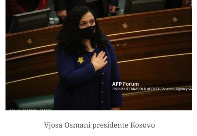 In Kosovo il Parlamento elegge presidente Vjosa Osmani
