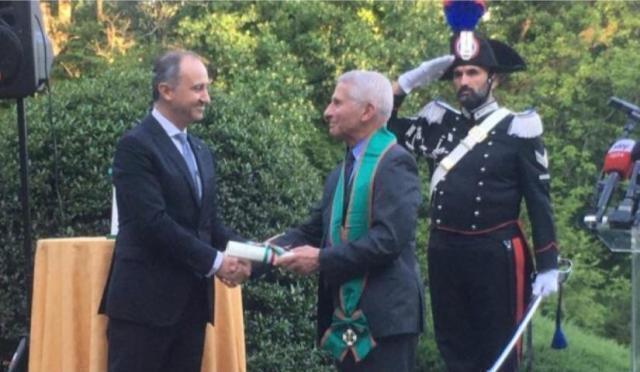 La Voce di New York/ Dr. Anthony Fauci Cavaliere di Gran Croce Ordine al Merito della Repubblica Italiana
