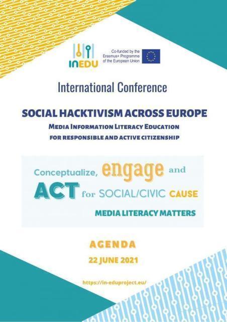 Il 22 giugno 2021 a Perugia la Conferenza Internazionale: “Social Hacktivism across Europe. Educazione all’uso consapevole dei media”  