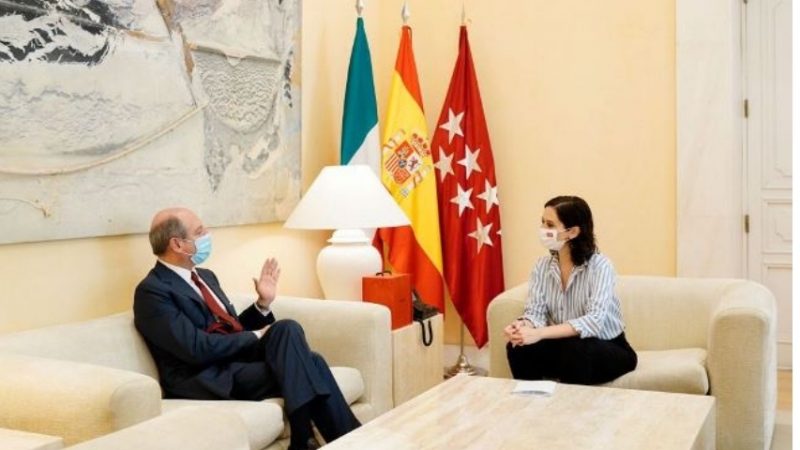 L’Ambasciatore Guariglia incontra la Presidente della Comunidad de Madrid