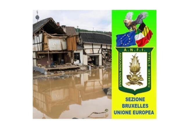 Solidarietà delle Fiamme Gialle di Bruxelles-Ue alle vittime delle inondazioni in Belgio
