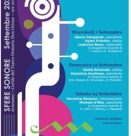 Riparte con “Sfere Sonore” la stagione concertistica di Lecce