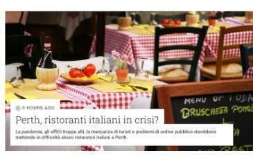 I ristoranti italiani sono in crisi in Australia?