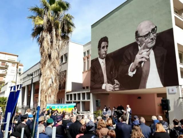 A Palermo un murale in memoria di Cesare Terranova e Lenin Mancuso