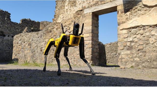 A Pompei monitoraggi del Parco Archeologico affidati al cane robot ‘Spot’