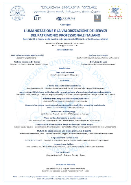 L’umanizzazione e la valorizzazione dei servizi del patrimonio professionale italiano