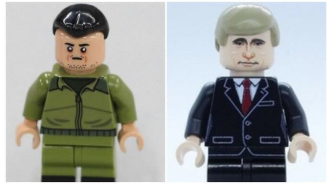 Zelensky e Putin di Lego alla Brick Experience di Jesolo
