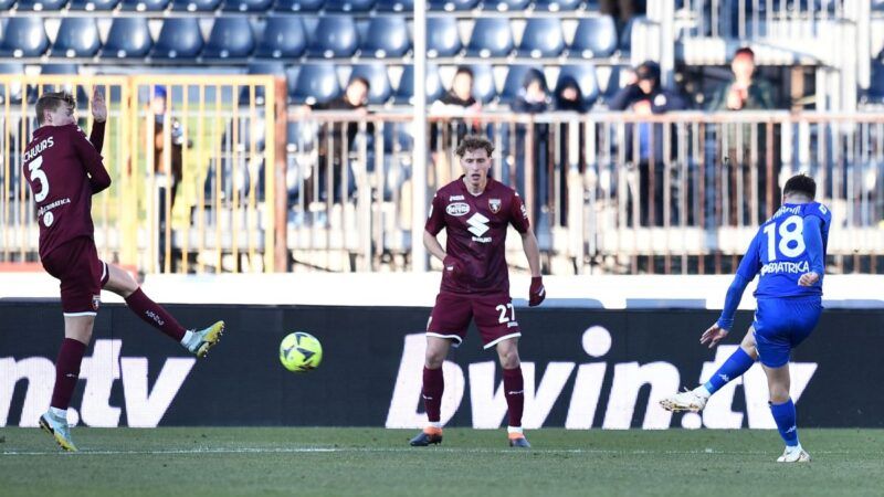 L’Empoli spreca, il Torino rimonta: 2-2 al “Castellani”