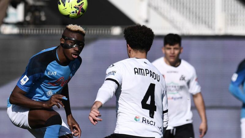 Spezia-Napoli 0-3, a segno Kvaraskhelia e doppietta Osimhen
