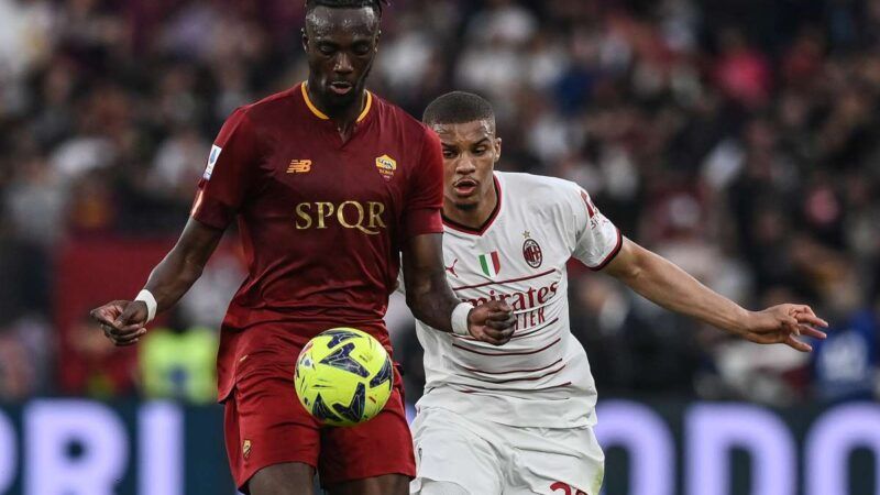 Roma-Milan 1-1, Abraham e Saelemaekers in gol nel recupero