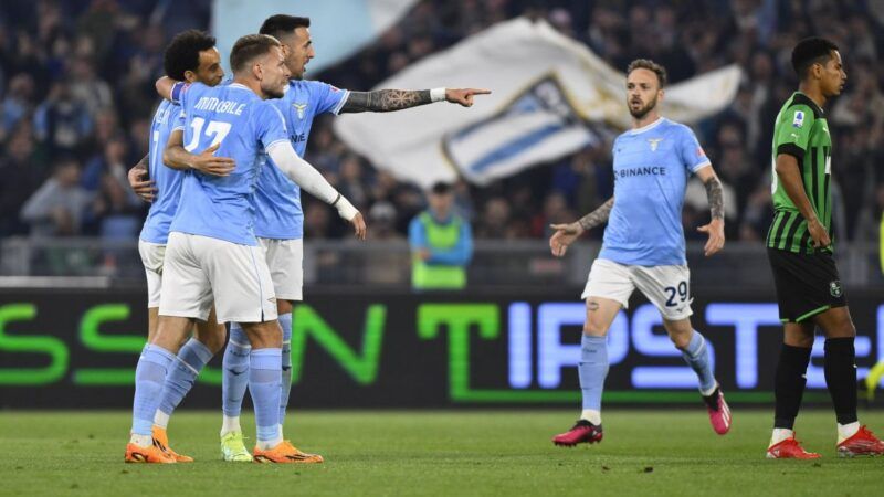 Lazio-Sassuolo 2-0, i biancocelesti restano al 2° posto