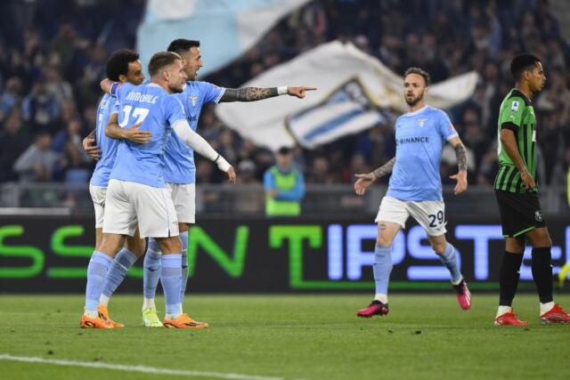 Lazio-Sassuolo 2-0, i biancocelesti restano al 2° posto
