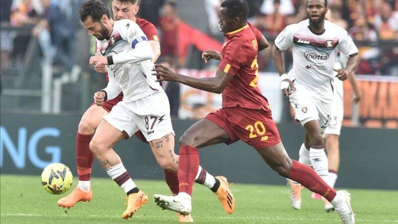 Roma e Salernitana si dividono la posta, 2-2 all’Olimpico