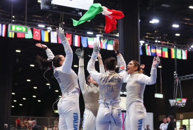 Italia oro mondiale nel fioretto donne a squadre