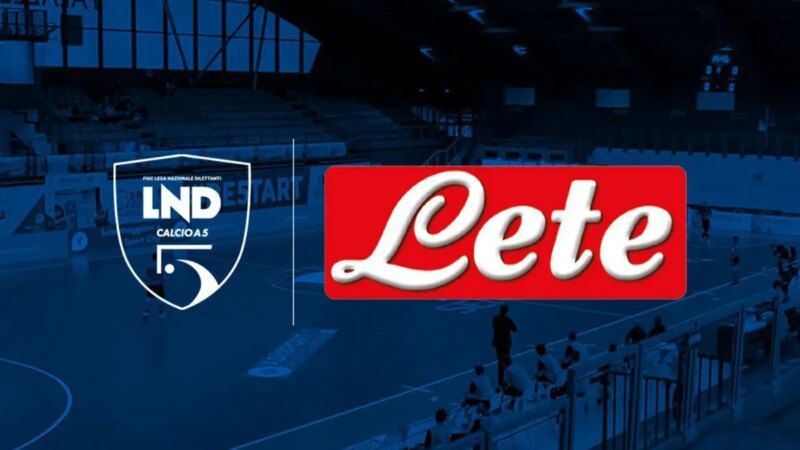 Calcio a 5, Acqua Lete partner ufficiale stagione 2023-2024