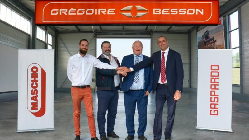 Lavorazione del terreno, partnership Maschio Gaspardo-Gregoire Besson