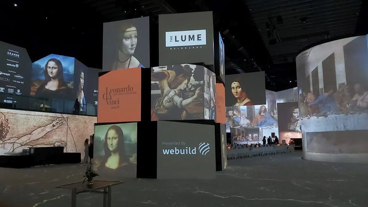 Webuild, a Melbourne anteprima per mostra immersiva su Leonardo da Vinci
