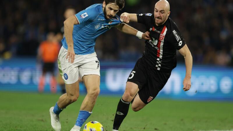 Il Monza ferma il Napoli, 0-0 al Maradona