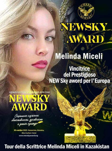 Melinda Miceli vince il prestigioso New Sky Award del Kazakhstan