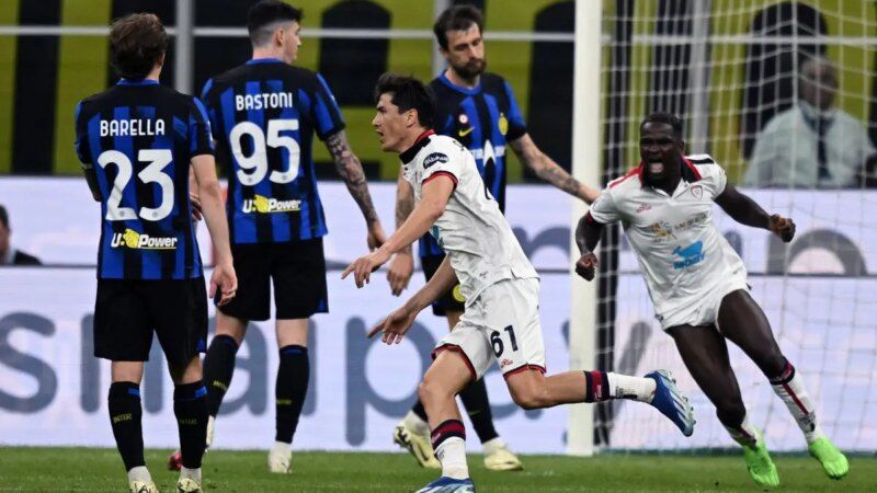Il Cagliari non si arrende e ferma l’Inter sul 2-2