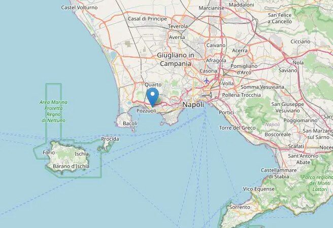 Sciame sismico nell’area dei Campi Flegrei, scossa maggiore di magnitudo 4.4